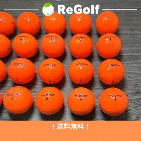 【中古】 ロストボール ブリヂストン ツアーステージ エクストラディスタンス オレンジ 20球 Bランク ゴルフボール リゴルフ